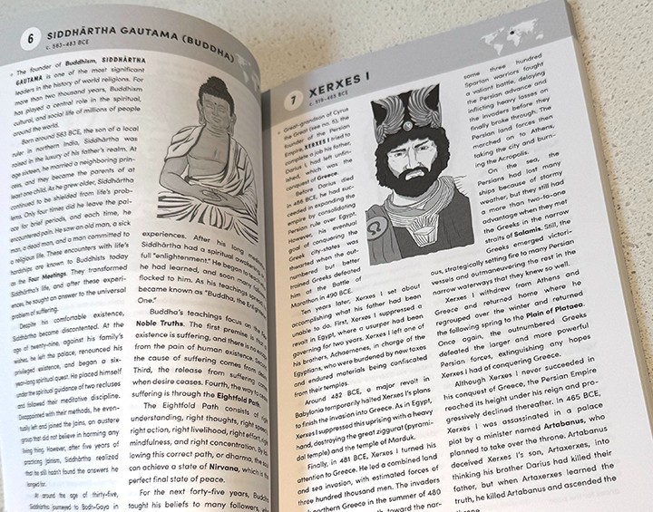 100 WORLD LEADERS WHO SHAPED WORLD HISTORY Kathy Paparchontis, Ages 8+ =NEW=