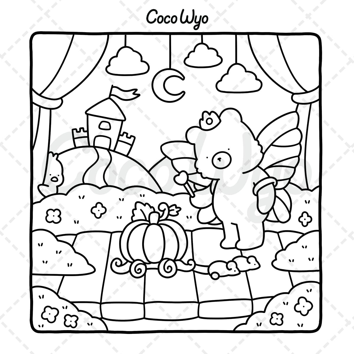 Little Cuddles Coloring Book for Adults and Teens Featuring Cute Animal Friends