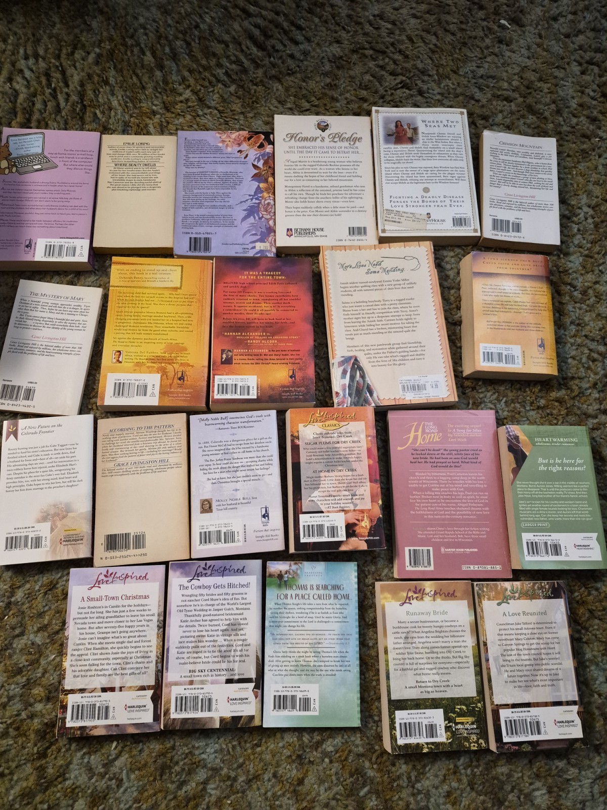 LOVE INSPIRED ROMANCE PAPERBACK BOOKS MISC ROMANCE TITLES LOT OF 22