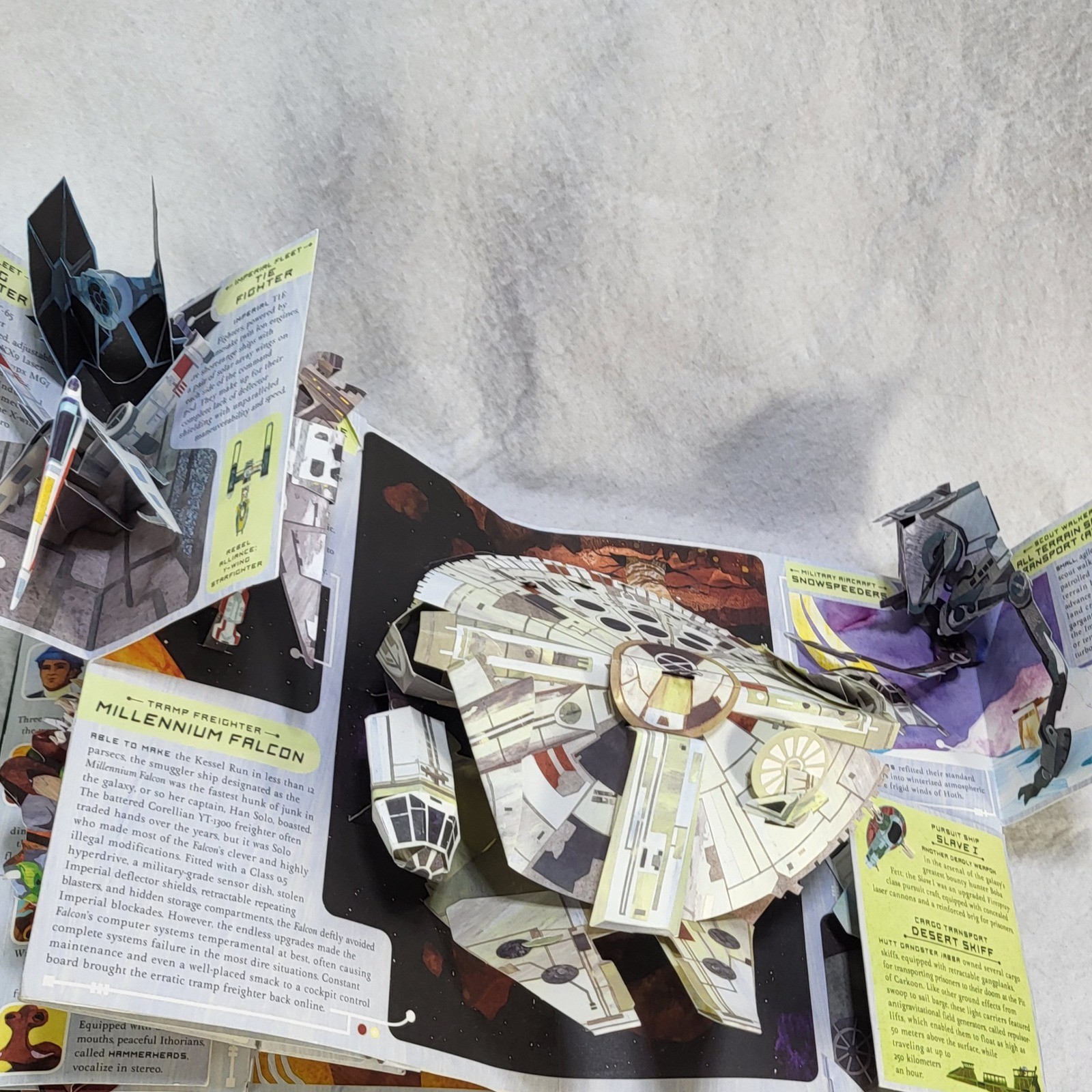 Star Wars A Pop-Up Guide to the Galaxy Matthew Reinhart Hardcover 3D Book