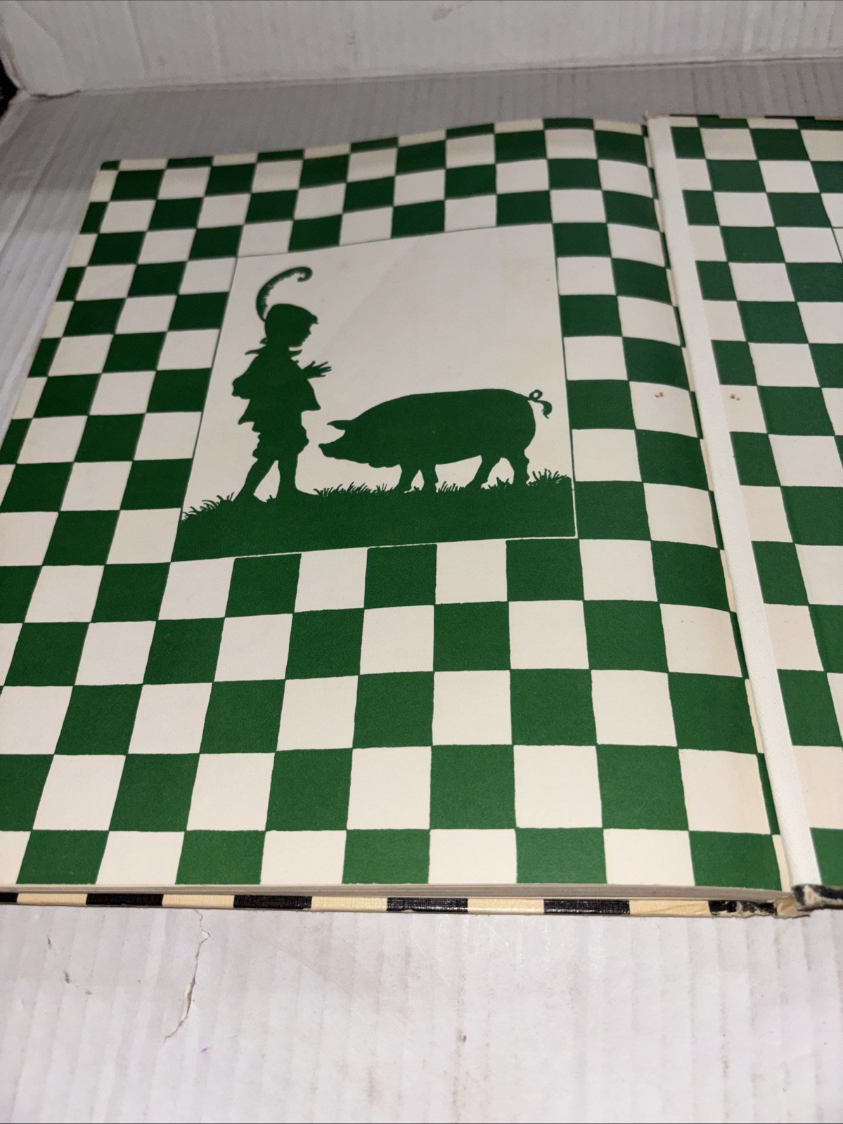 Vintage 1966 The Real Mother Goose Hardcover Nursery Rhymes Book 12×9.25″