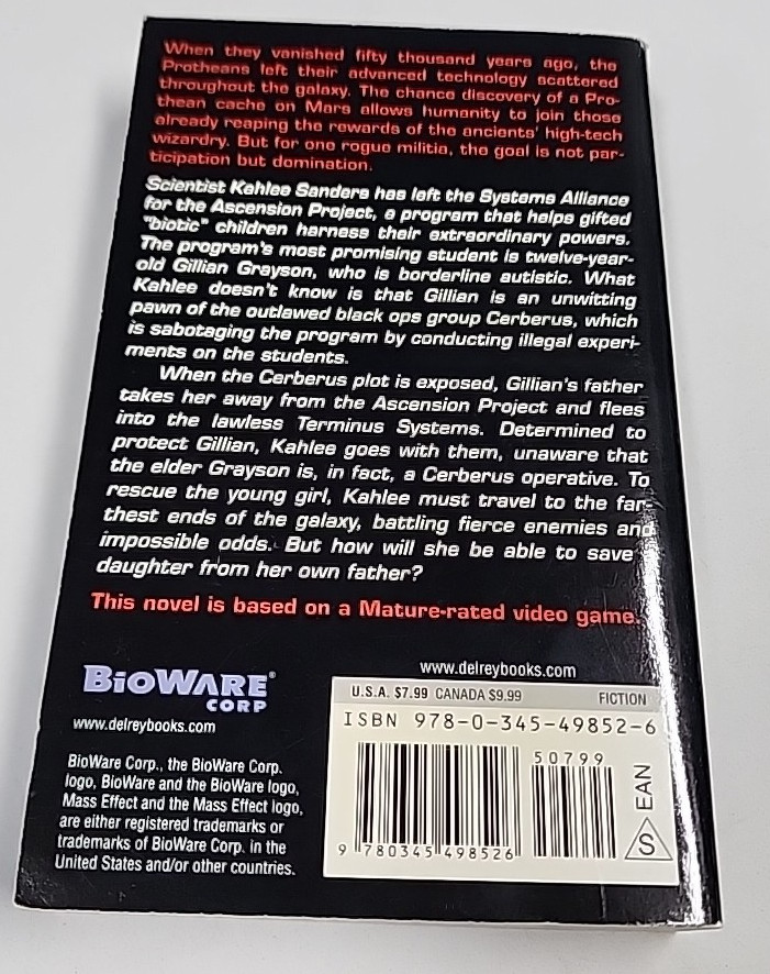 Mass Effect: Ascension by Drew Karpyshyn (2008, Mass Market)