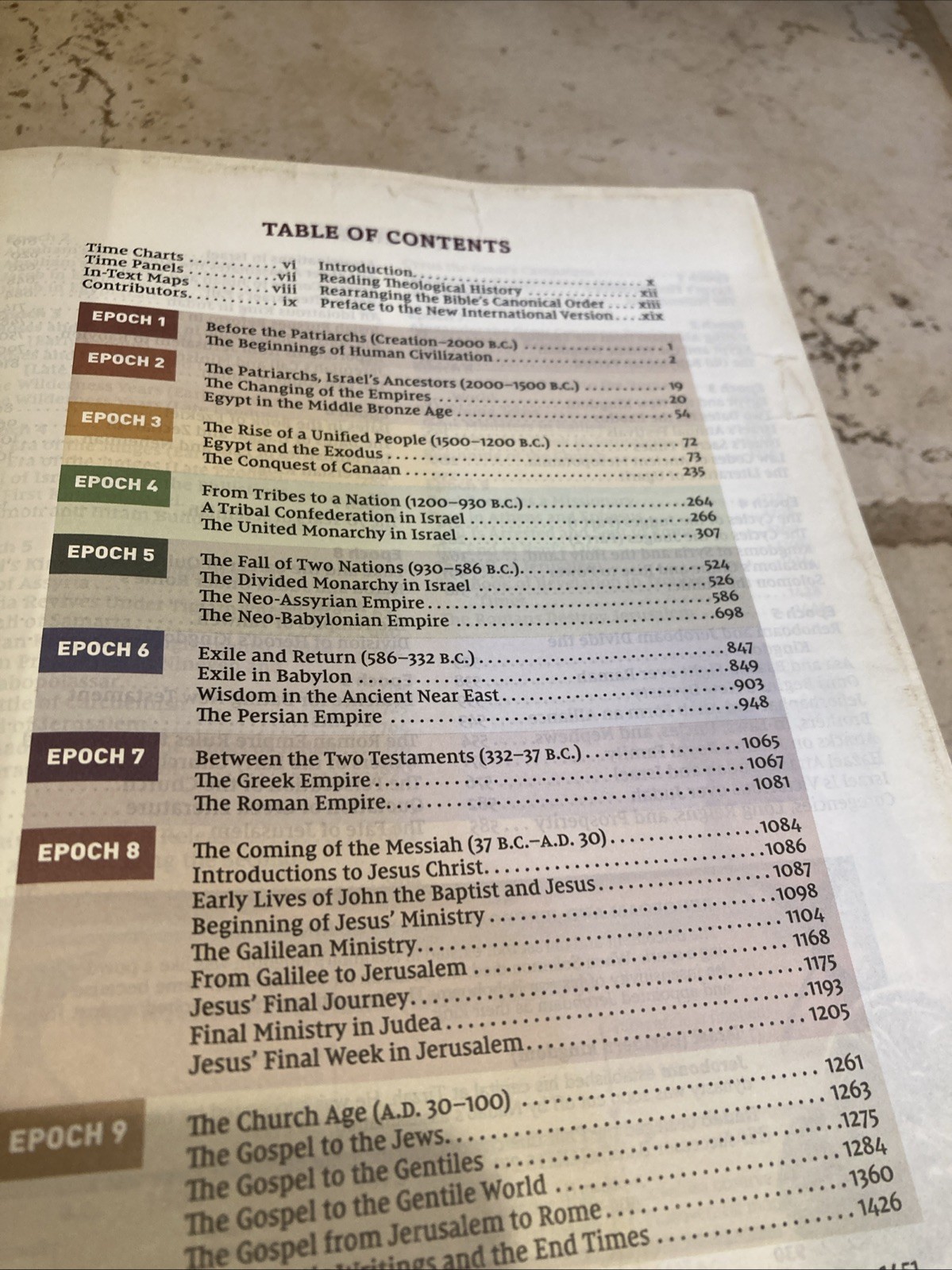 NIV CHRONOLOGICAL STUDY BIBLE BLACK LEATHER EXPLORE GOD’S WORD CHRONOLOGICALLY