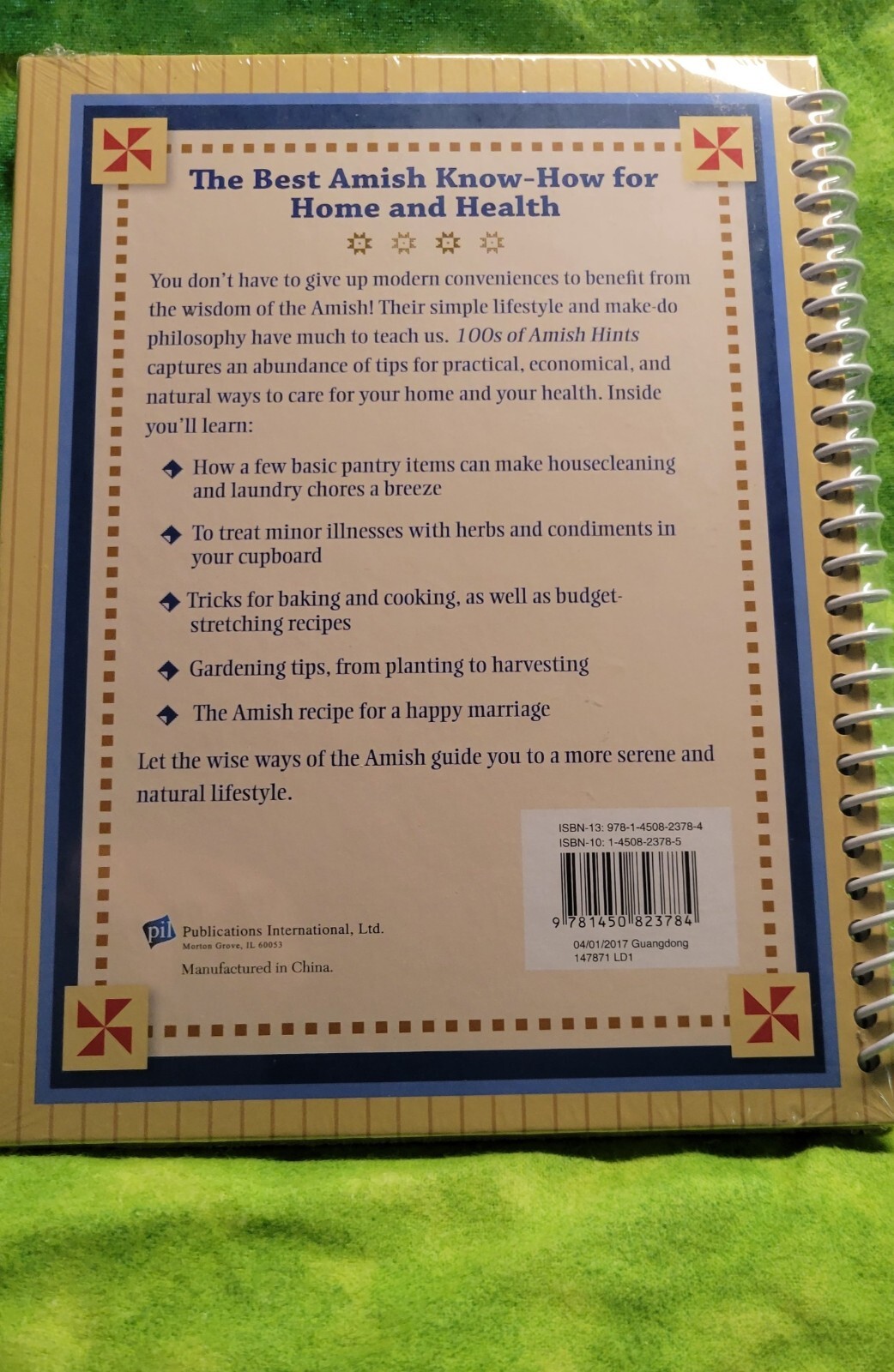 Amish Hints Book Spiral Bound 100s of Amish Hints