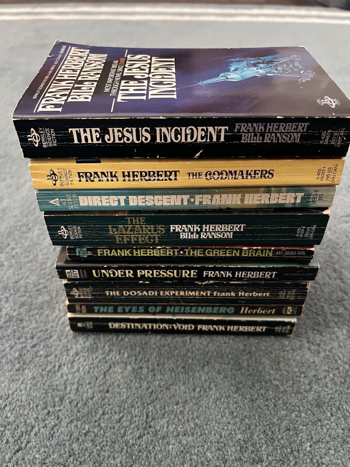 Frank Herbert Paperback Vintage Book Lot