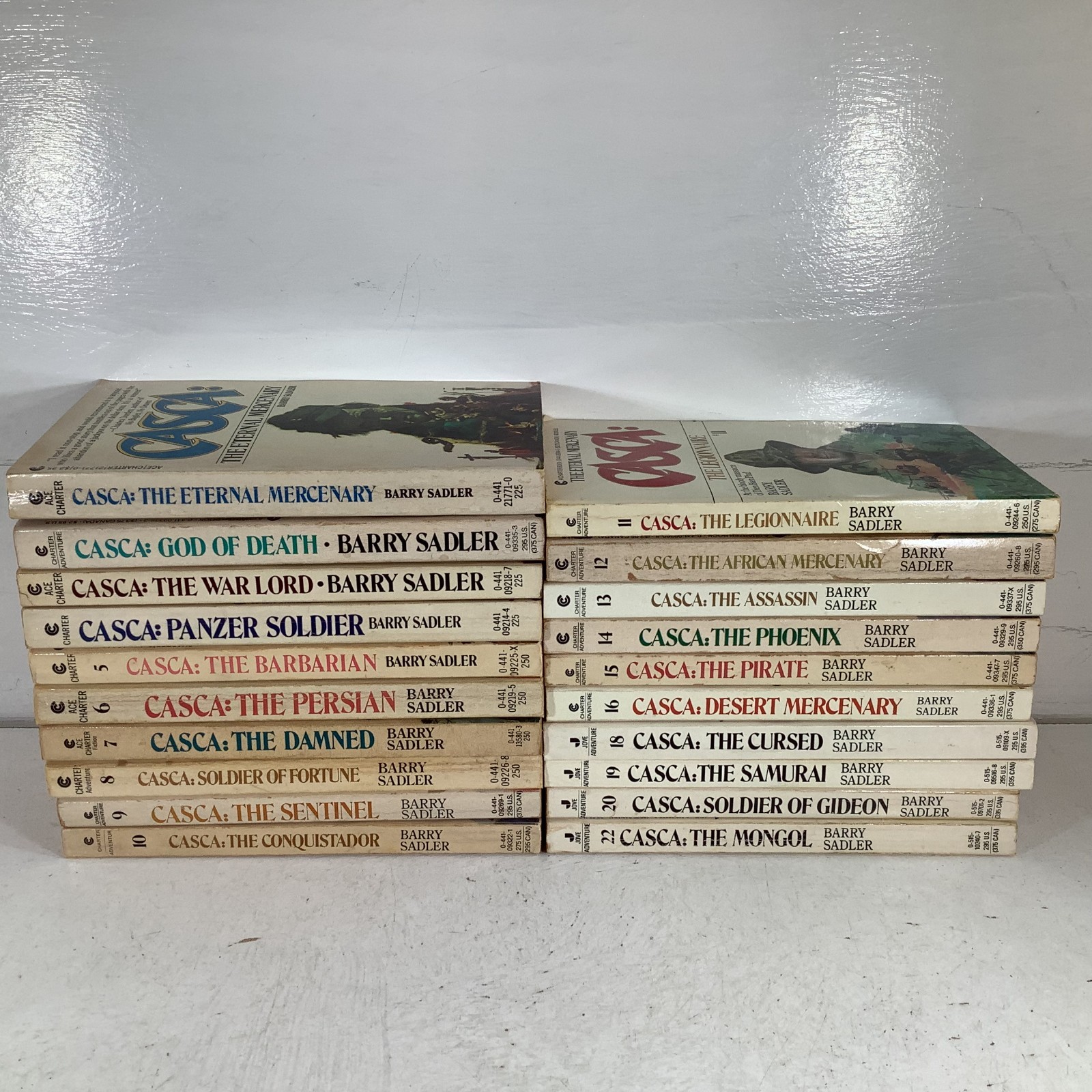 Casca the Eternal Mercenary Lot 20 Barry Sadler 1-16 18-20 22 ACE Charter PB VG