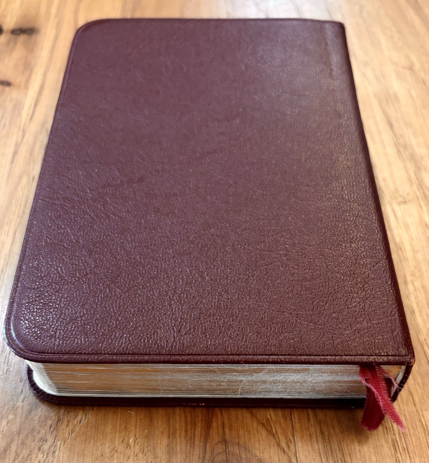 Oxford Self Pronouncing Bible KJV Burgundy Leather Index Tabs Topaz India Paper