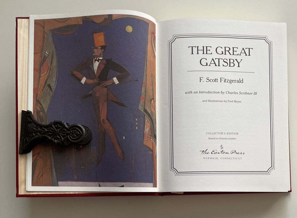 THE GREAT GATSBY F. Scott Fitzgerald Easton Press Leather Gilded 22k Gold HC