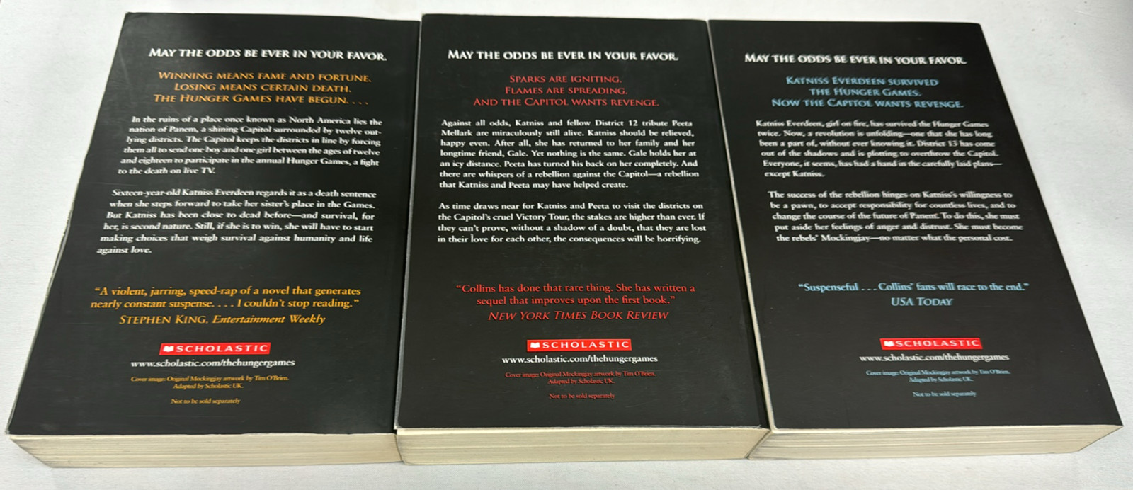 The Hunger Games Hardcover Trilogy Suzanne Collins Boxed Set 1st edition (B115)