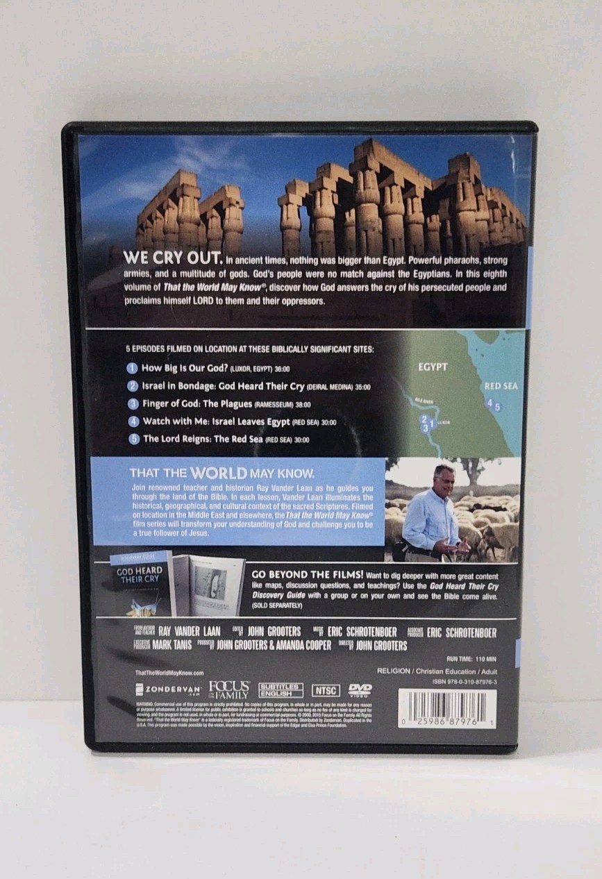 God Heard Their Cry DVD Study Guide Faith Lessons Vol 08 Ray Vander Laan