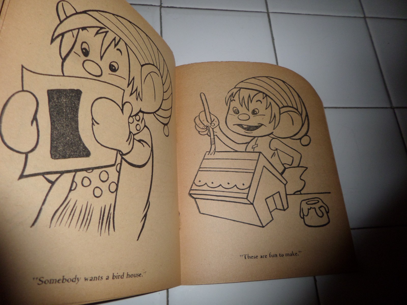 Chub Coloring Book, The Little People,1953(VINTAGE Softcover/Unused)