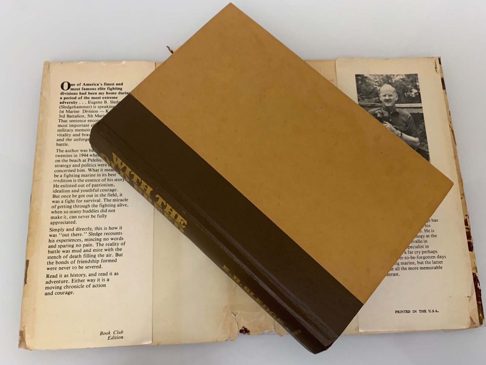 With the Old Breed at Peleliu and Okinawa by E. B. Sledge 1981 HCDJ BCE Good