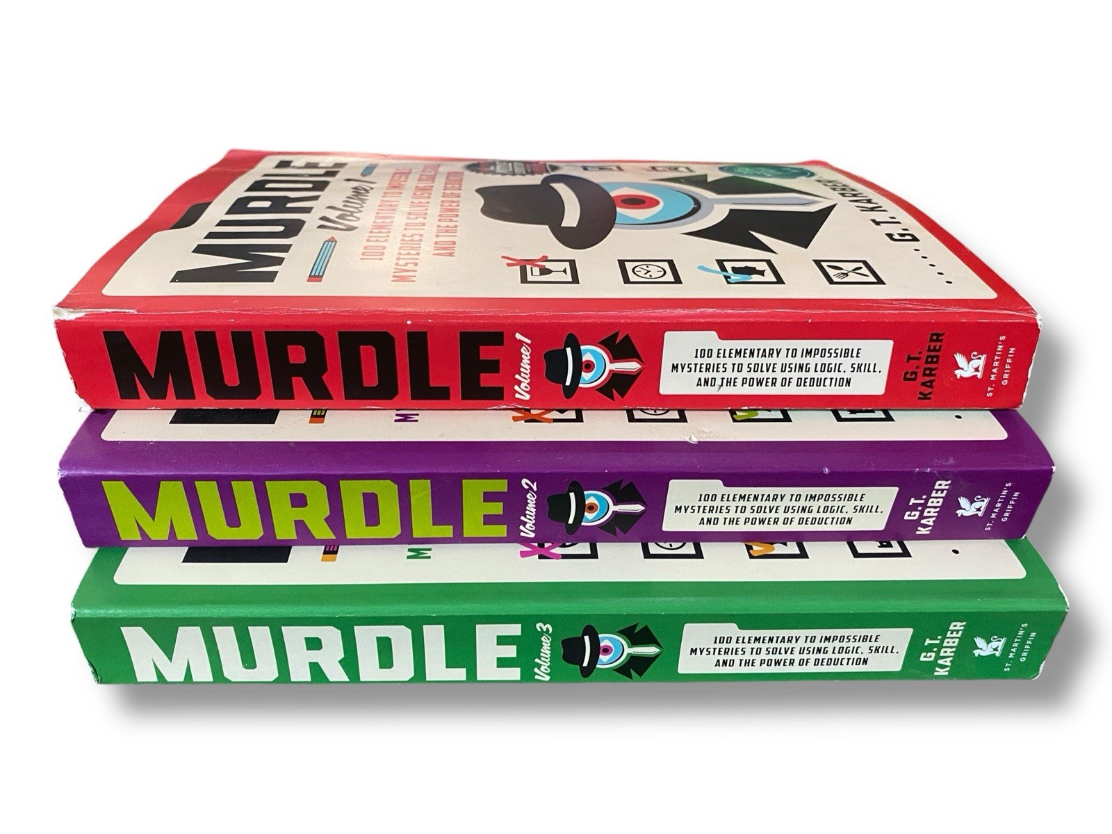 Murdle Puzzle Series 3 Books Set By G. T. Karber Lot
