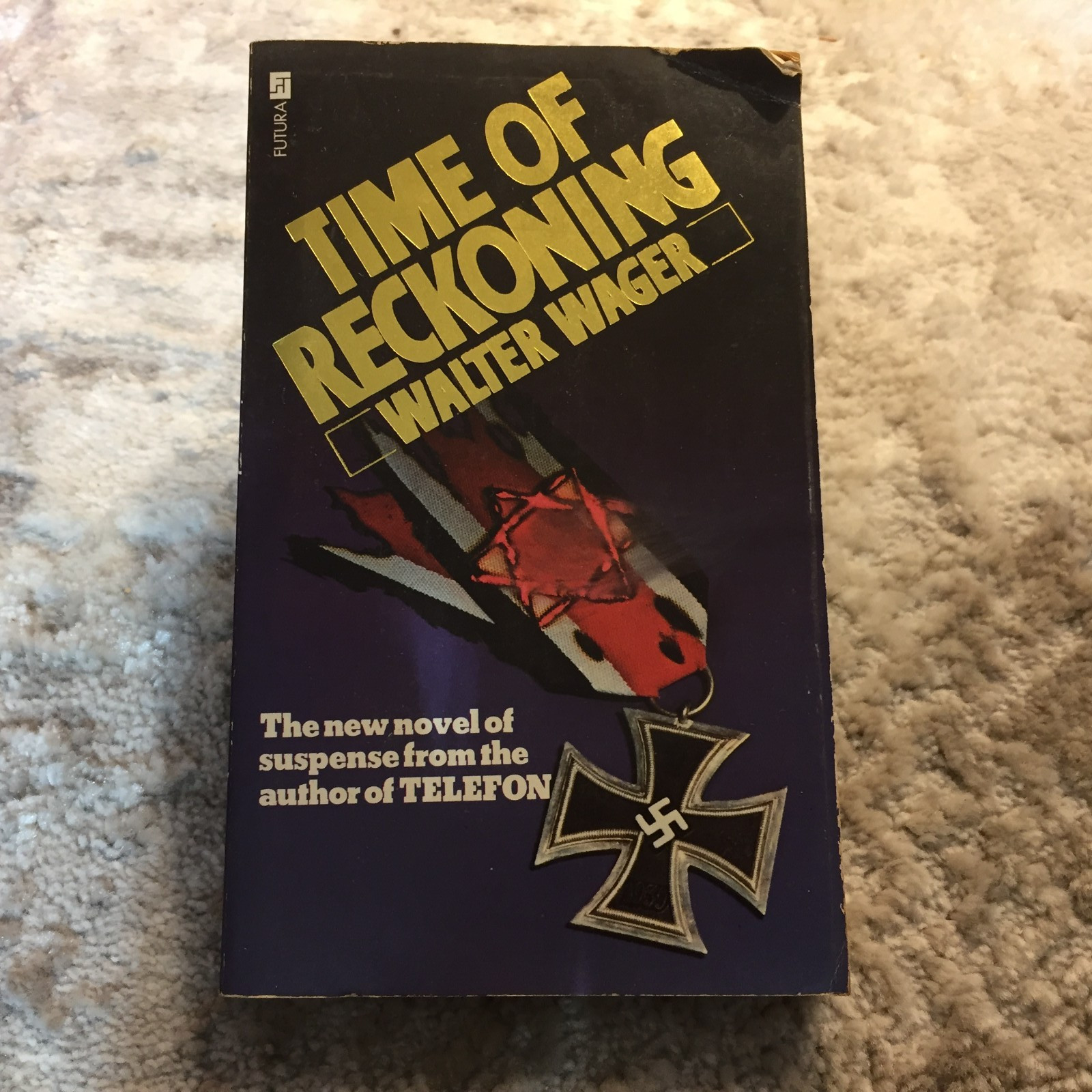 Time Of Reckoning Psychological Thriller Paperback Book by Walter Wagner 1978