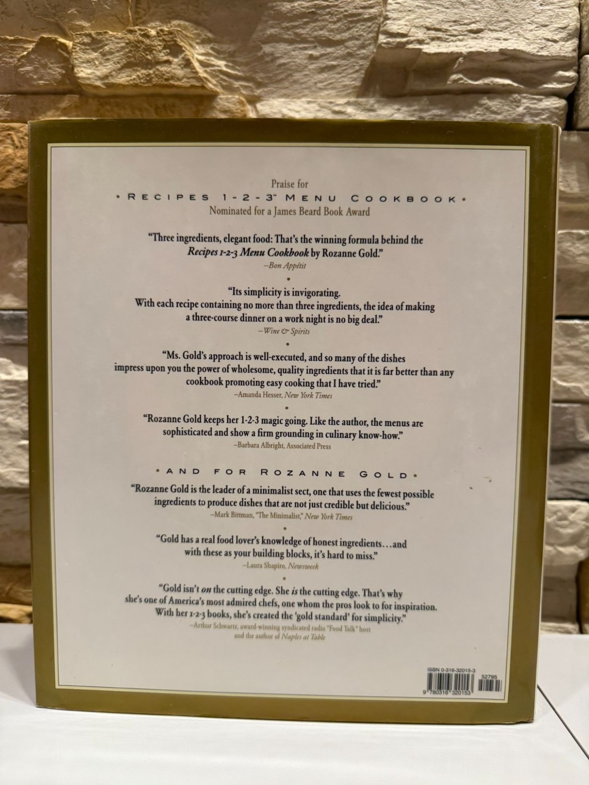 Entertaining 1-2-3 1999 by Rozanne Gold (more than 300 Recipes) Used Cookbook