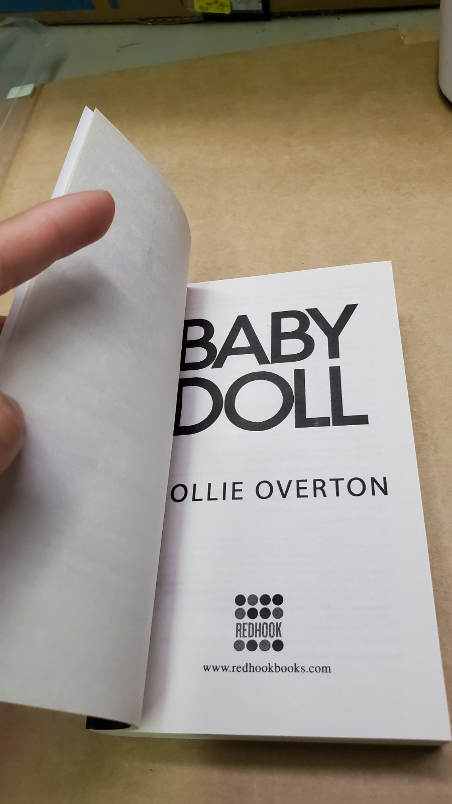 Baby Doll By Hollie Overton Red Hook Books 2018 Paperback