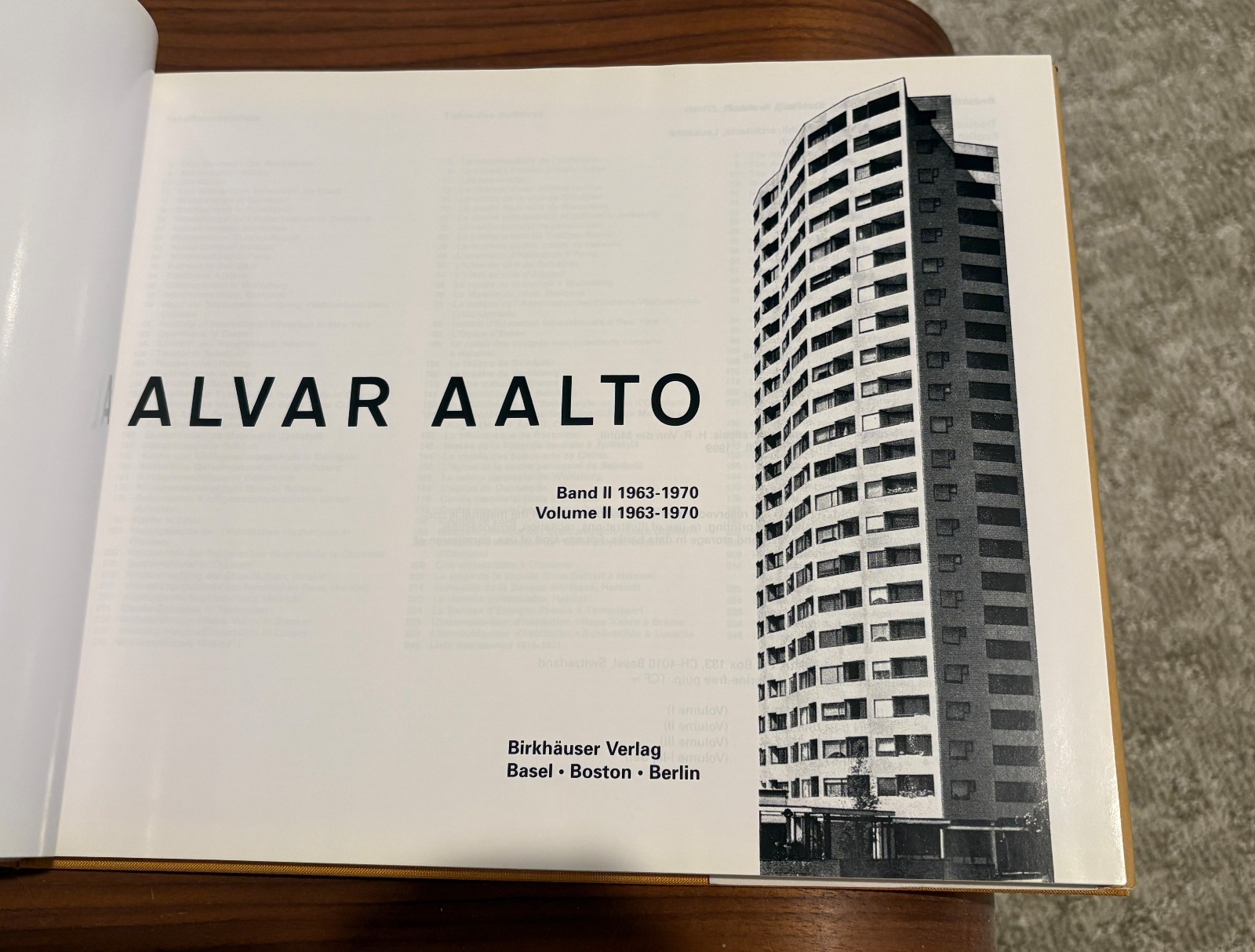 Alvar Aalto The Complete Work Volume 2: 1963-1970 II Modernism Architecture Book