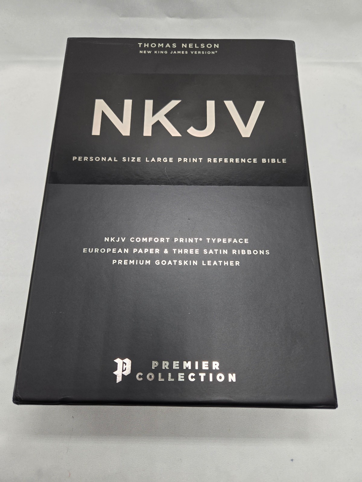 NKJV End-of-Verse Reference Personal Size Large Print Brown Goatskin