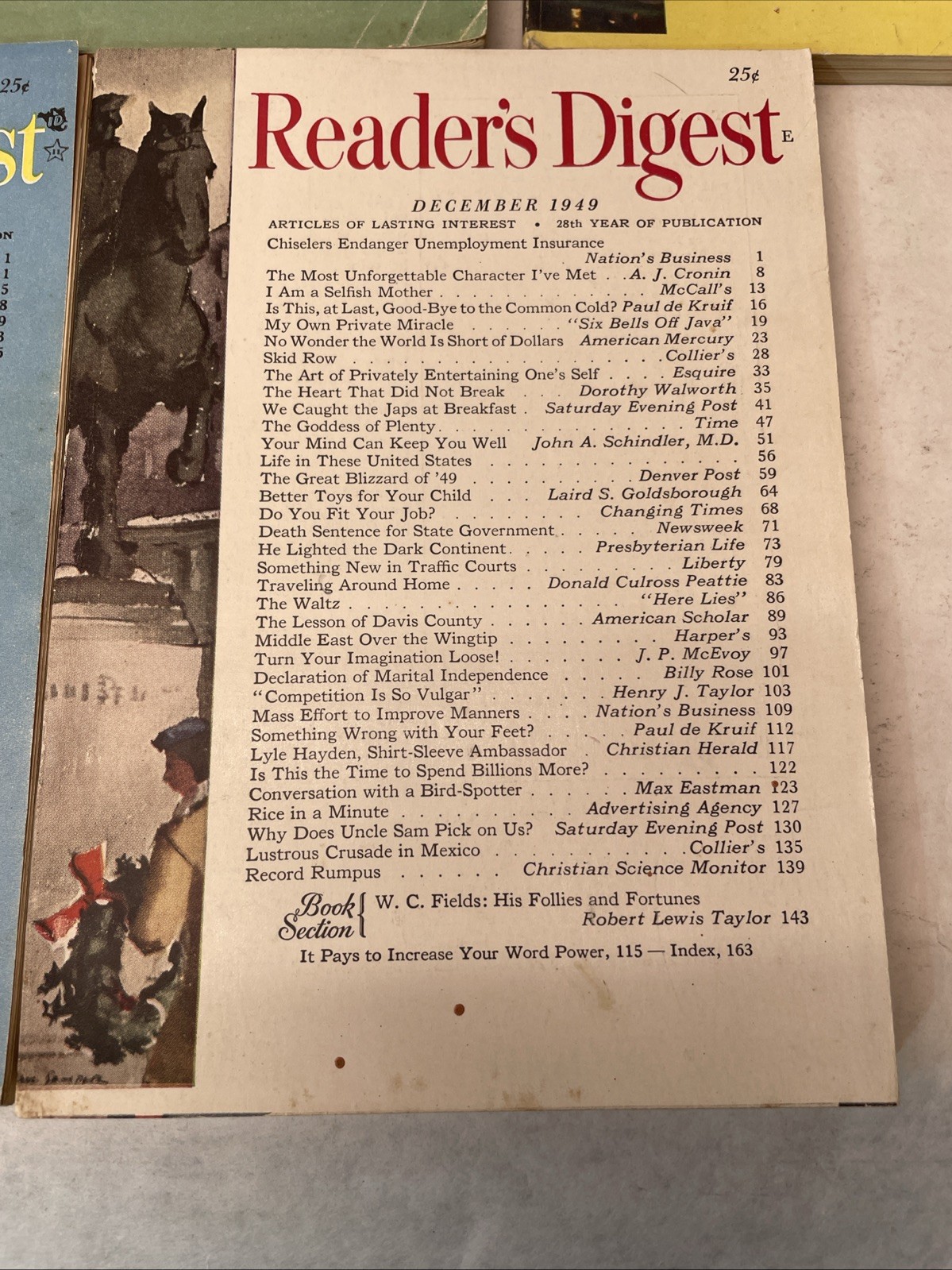 1949 READER’S DIGEST MAGAZINE Lot Of 11. Vintage History Shorts.