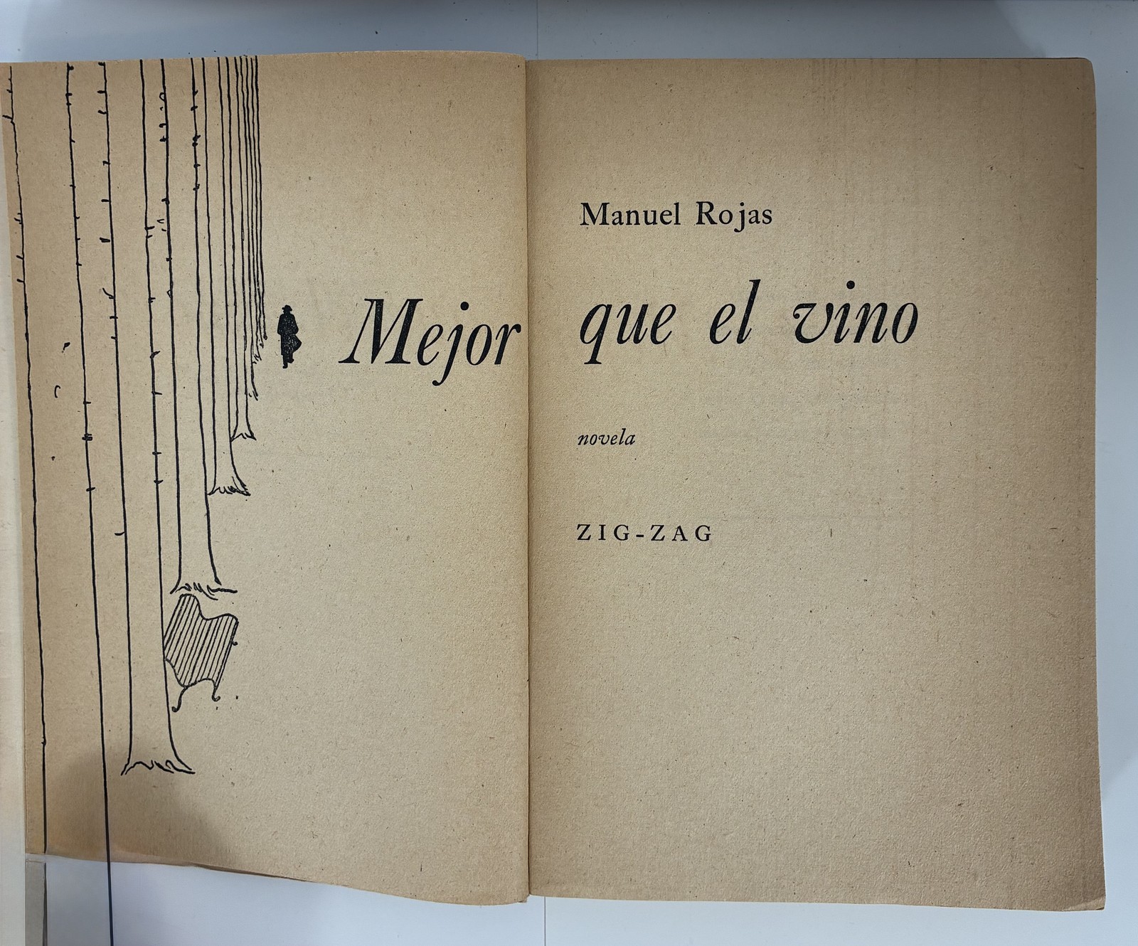 Manuel Rojas – Mejor que el Vino – 1958 Chilean Edition – Vintage Spanish Novel