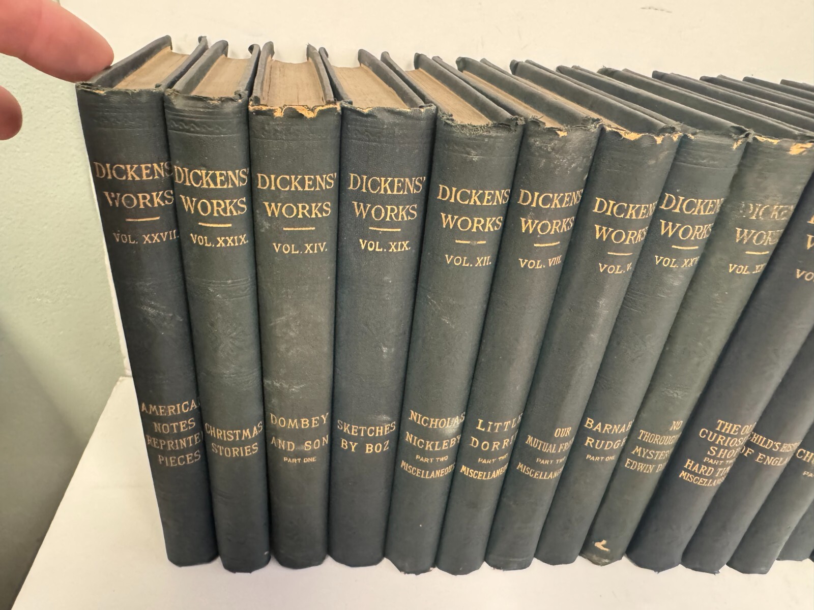 Antique 1890’s The Works Of Charles Dickens Peter Fenelon Collier x26 LOT VG++