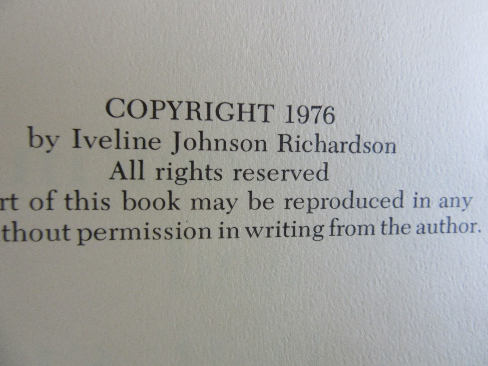 Red Stockings and Baby Doll Shoes by Iveline Johnson Richardson 1976