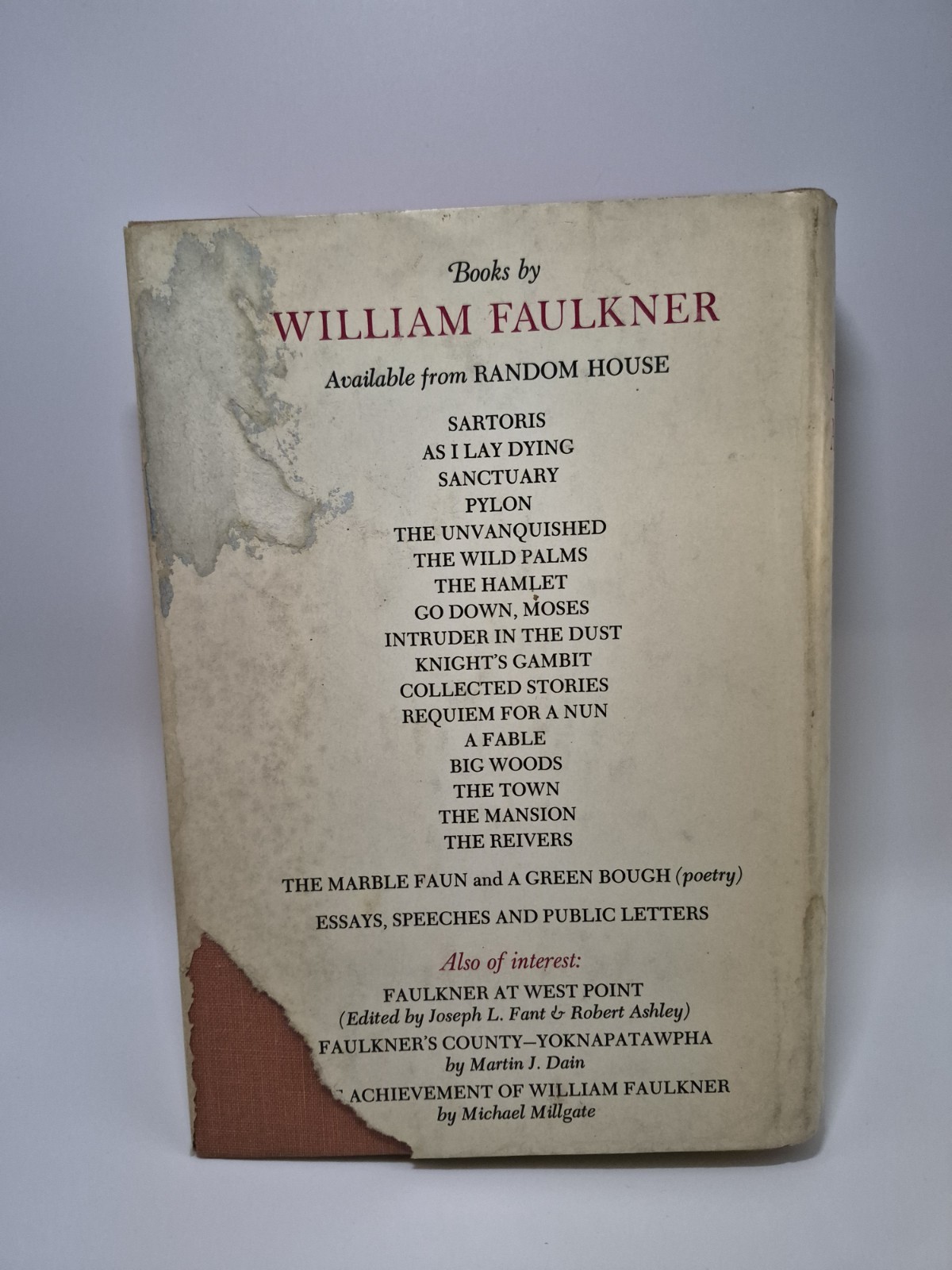 William Faulkner Absalom, Absalom! HC Random House 1936 W Dust Jacket