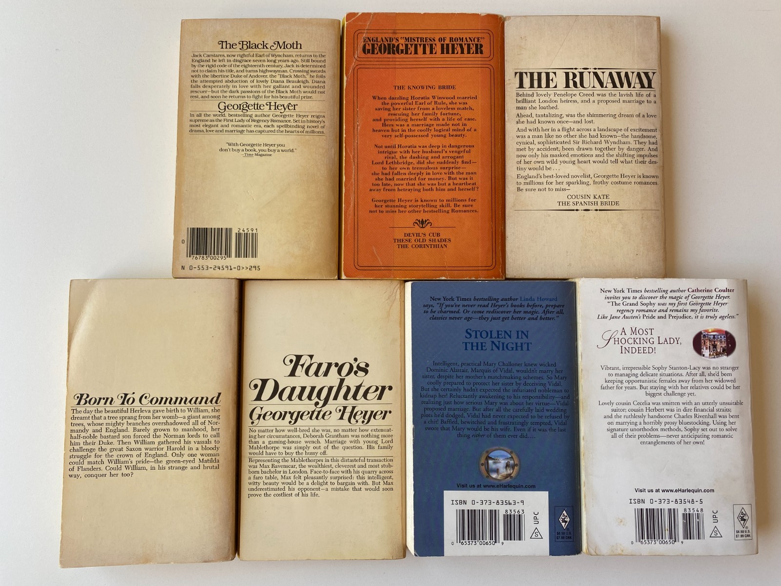 GEORGETTE HEYER VINTAGE PB LOT 22~Convenient Marriage~Corinthian~Black Moth~Ring