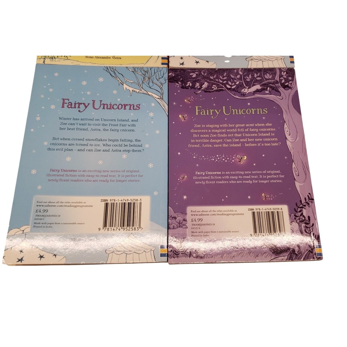 Fairy Unicorns Series Zanna Davidson Lot of 4 Books Used