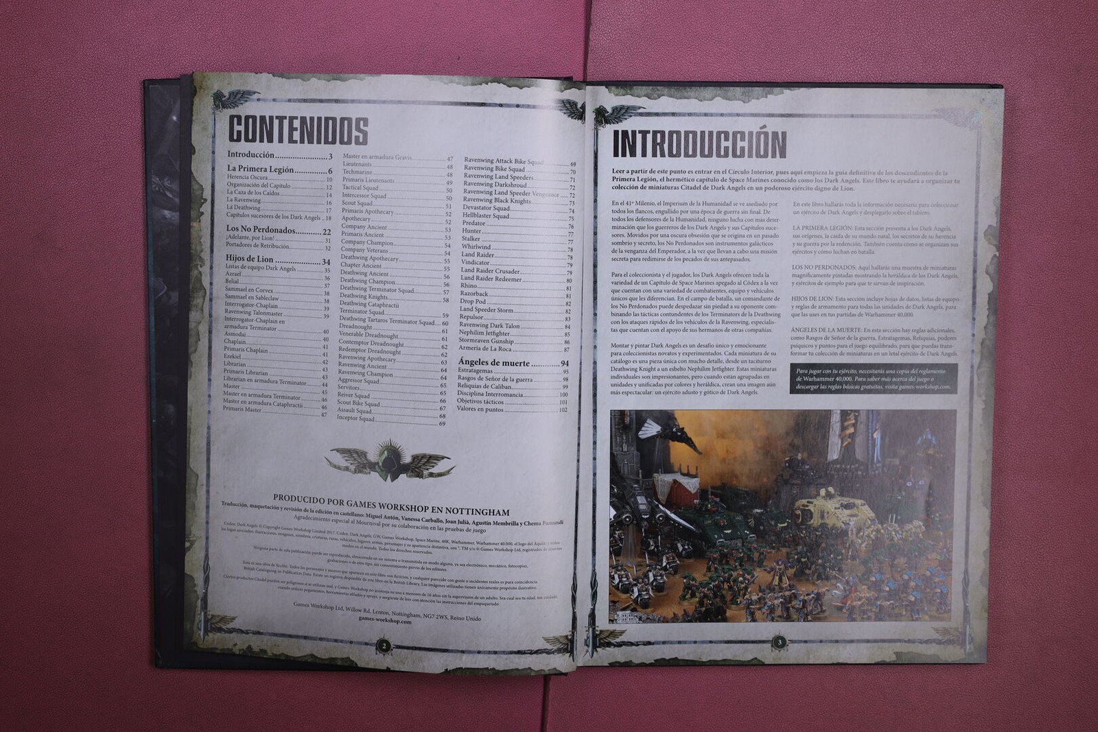 422149 WARHAMMER 40,000 CODEX ADEPTUS ASTARTES DARK ANGELS Games Workshop HC