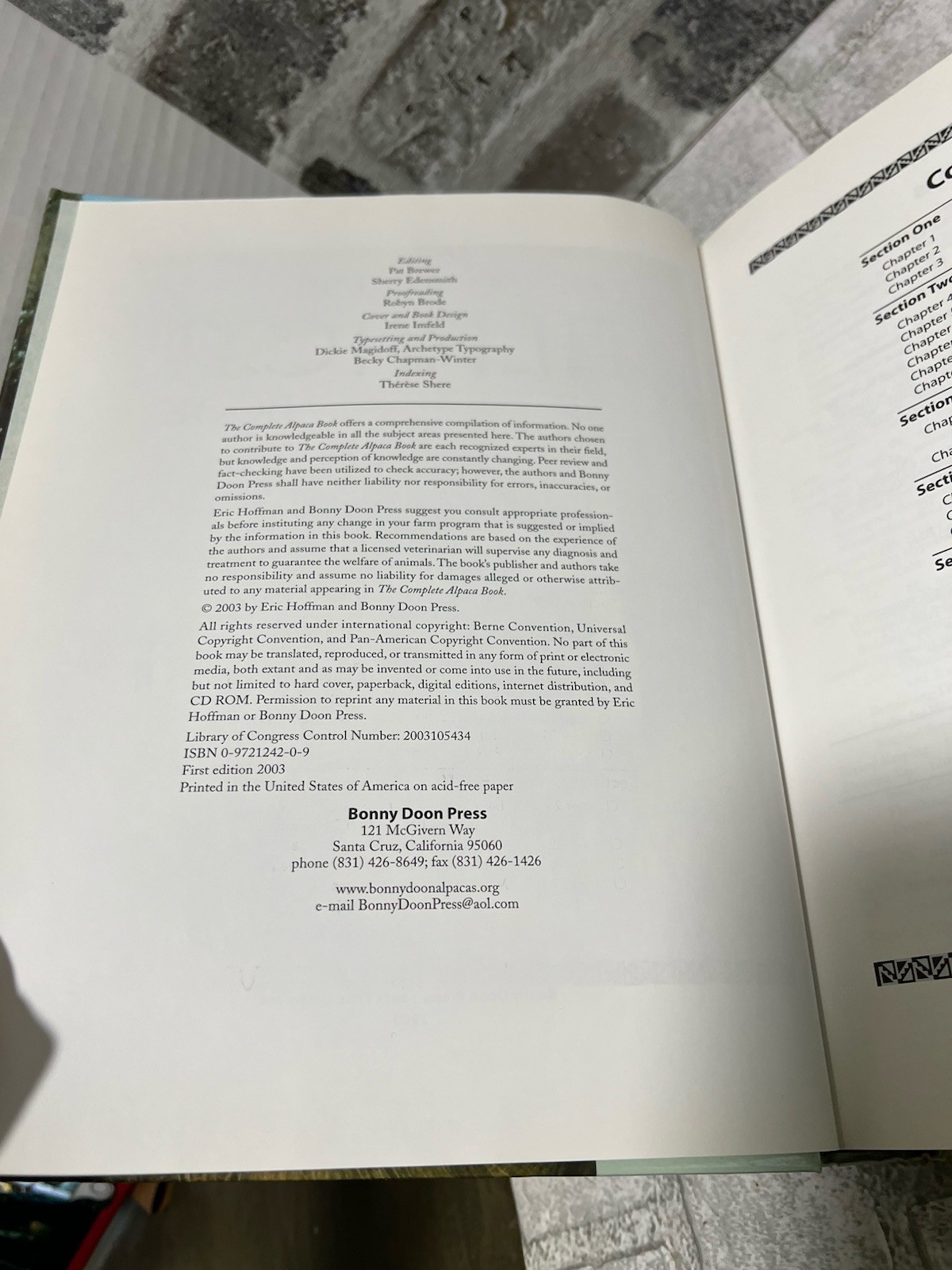 The Complete Alpaca Book: Behavior, Diet, Fiber, Genetics, 2003 (1st Ed)