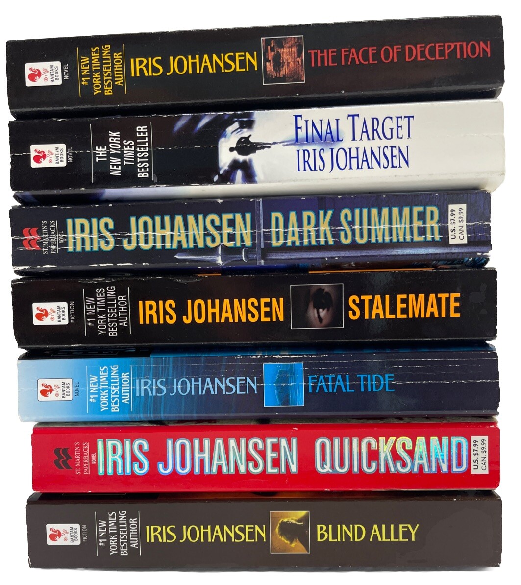 Iris Johansen 7-Book Lot Stalemate, Fatal Tide, Quicksand, Dark Summer & More