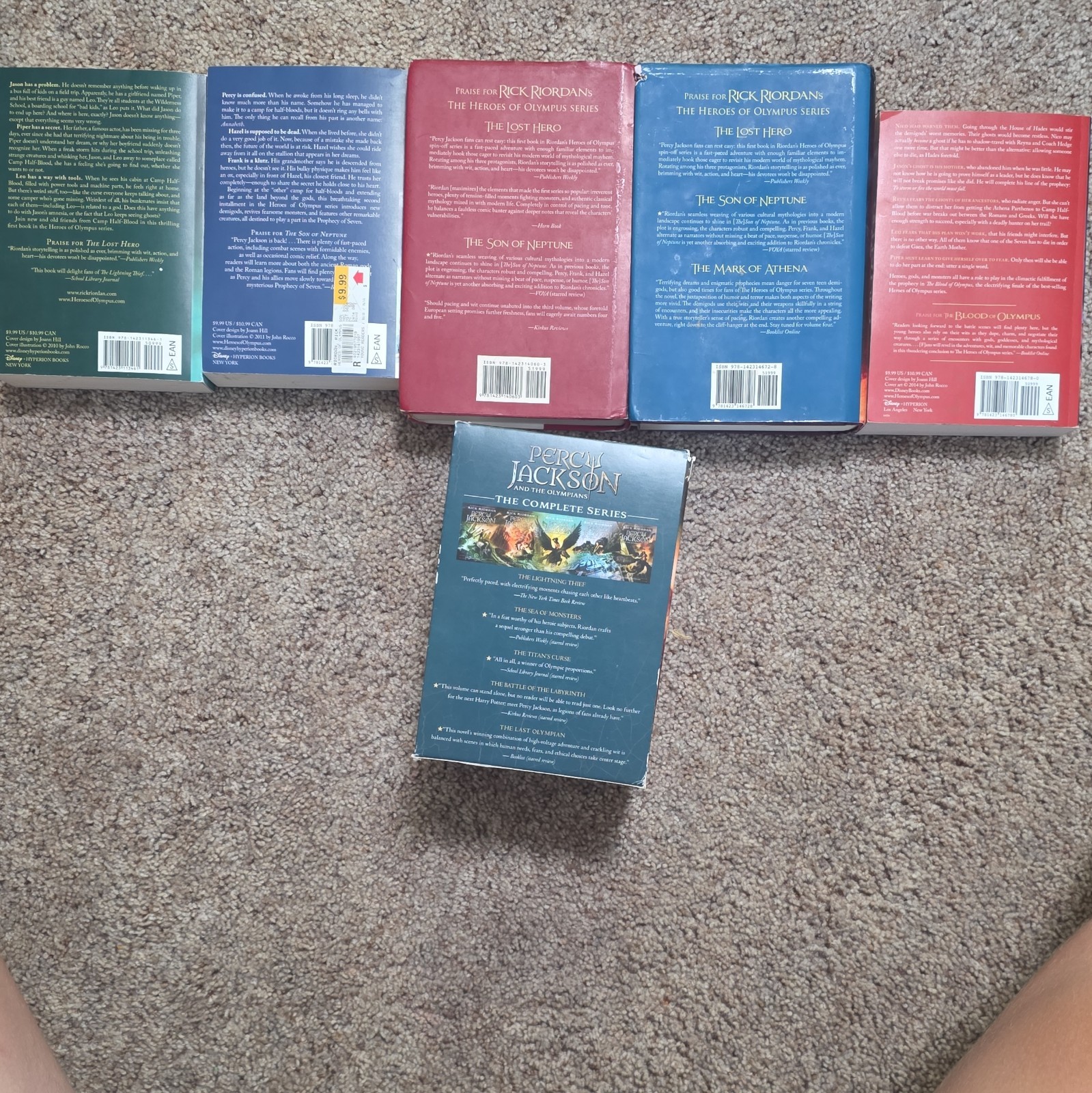 Rick Riordan Percy Jackson and the Olympians Complete Series Box Set English
