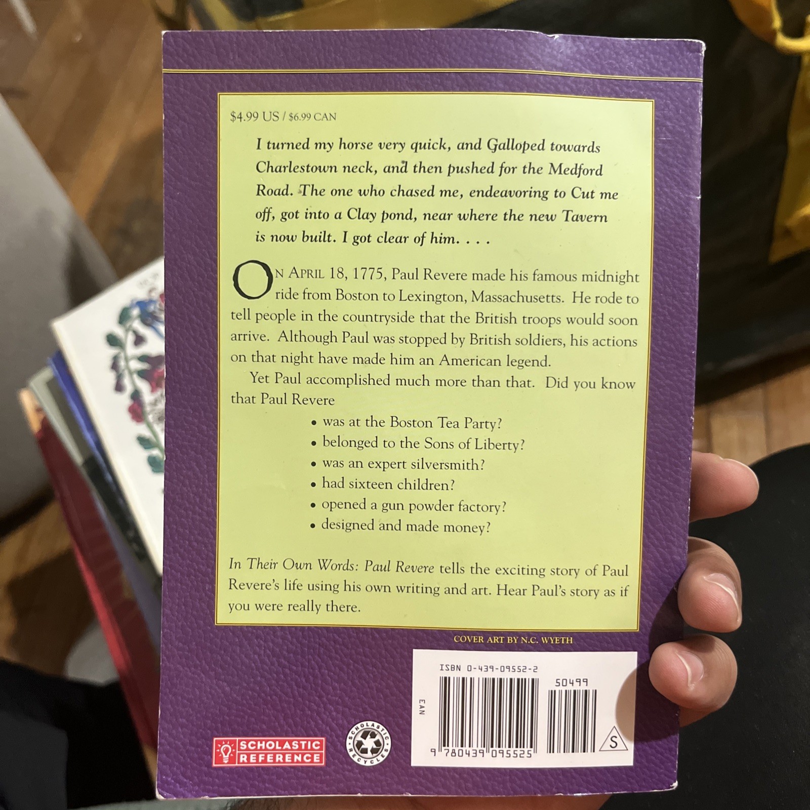 Paul Revere In Their Own Words George Sullivan American History Book Live count