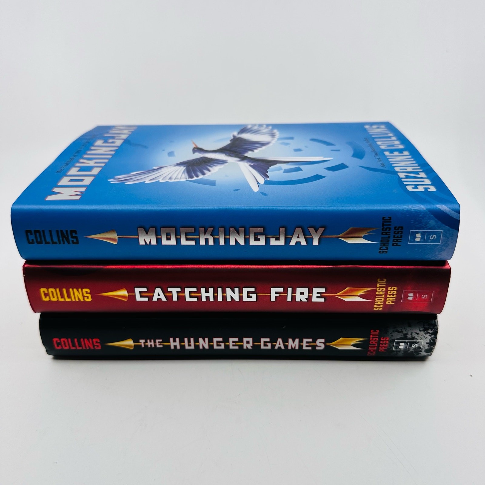 The Hunger Games Trilogy With Box by Suzanne Collins, Scholastic Press, Set of 3