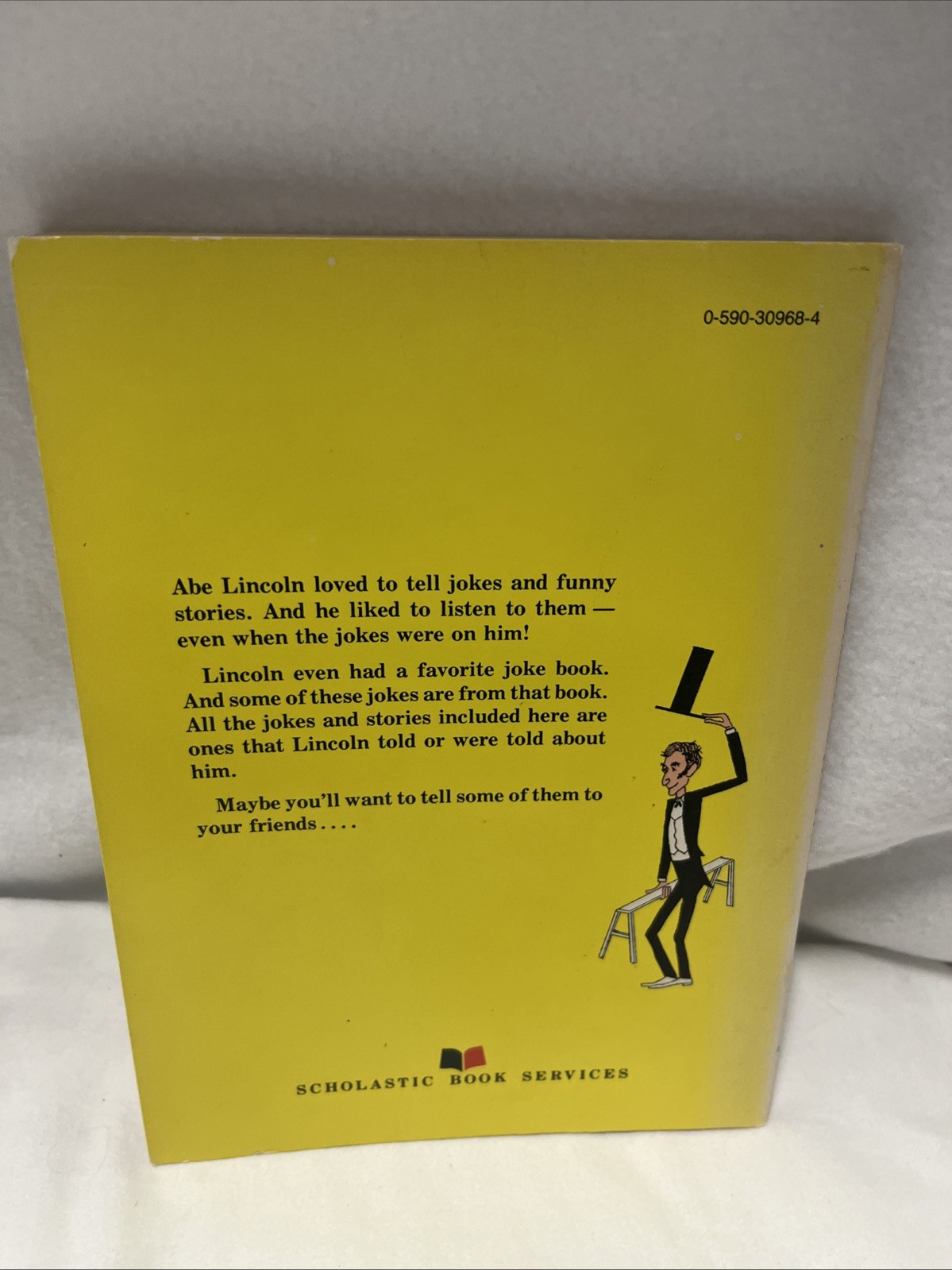 Vintage 1965 The Abraham Lincoln Joke Book Scholastic HC Illustrated Humor