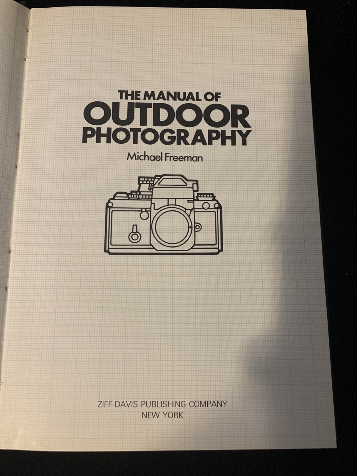 Manual of Outdoor Photography:Michael A. Freeman,1981,HCDJ 1st Print, Vtg