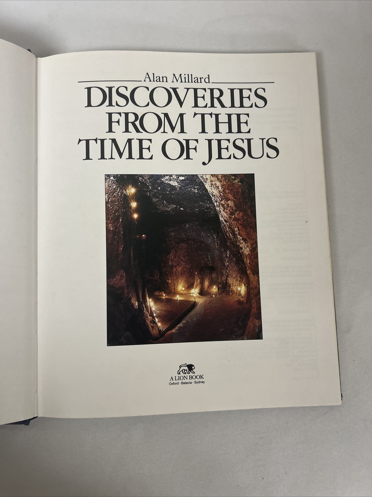 Discoveries from the Time of Jesus by Allan Millard 1990 HC