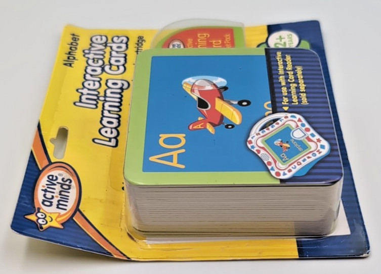 Active Minds Interactive Learning Cards Alphabet Pack NEW SEALED – 2006 Cartridg