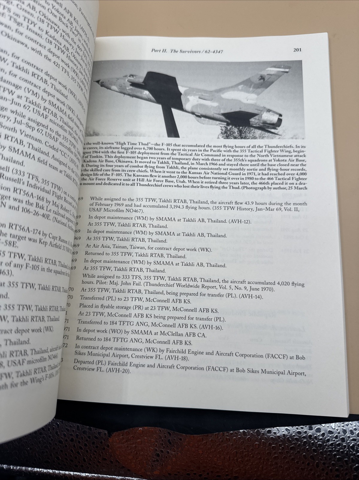 F-105 THUNDERCHIEFS: A 29-YEAR ILLUSTRATED OPERATIONAL HISTORY W Howard Plunkett