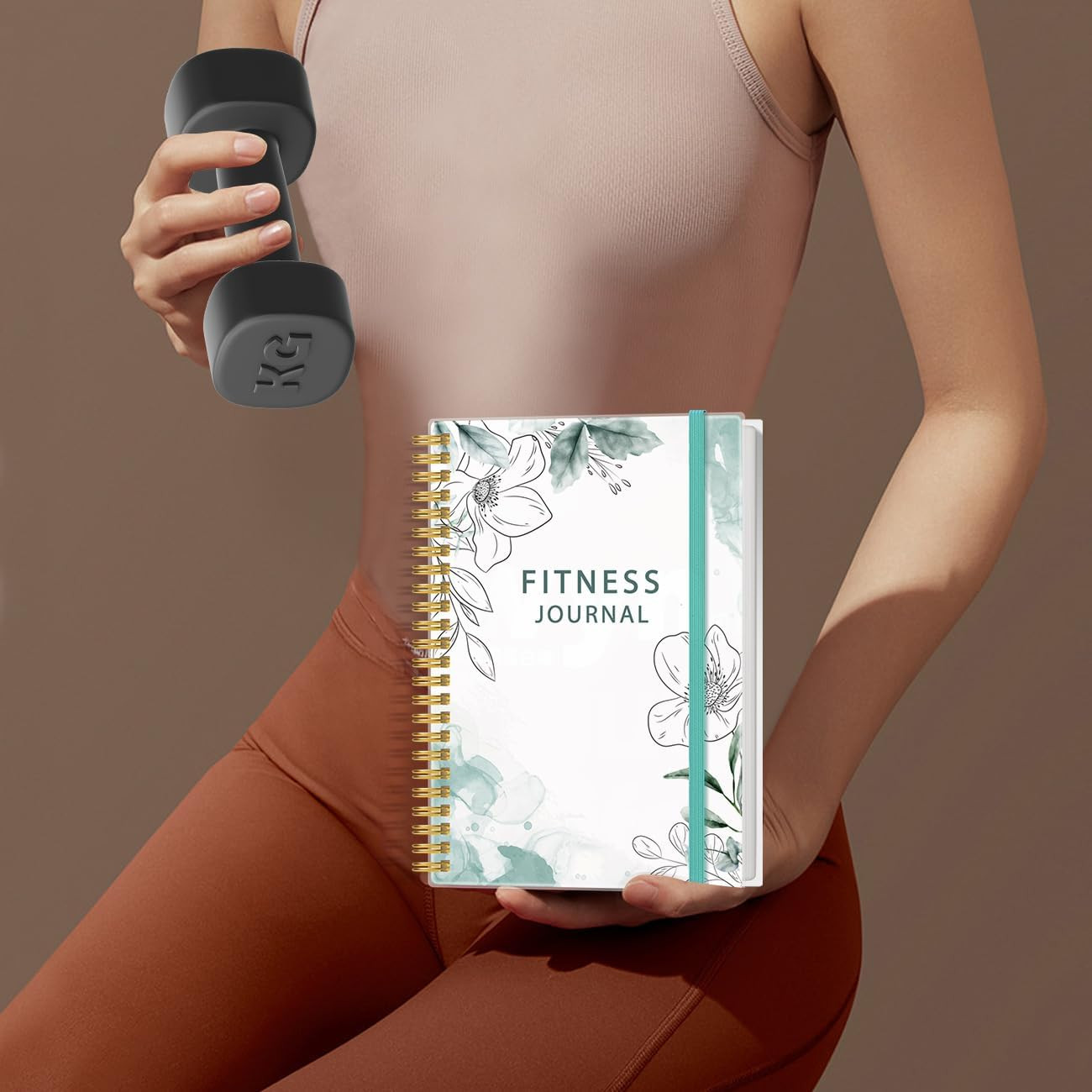 Fitness Journal for Women & Men – A5 Workout Journal/Planner Daily Exercise Log