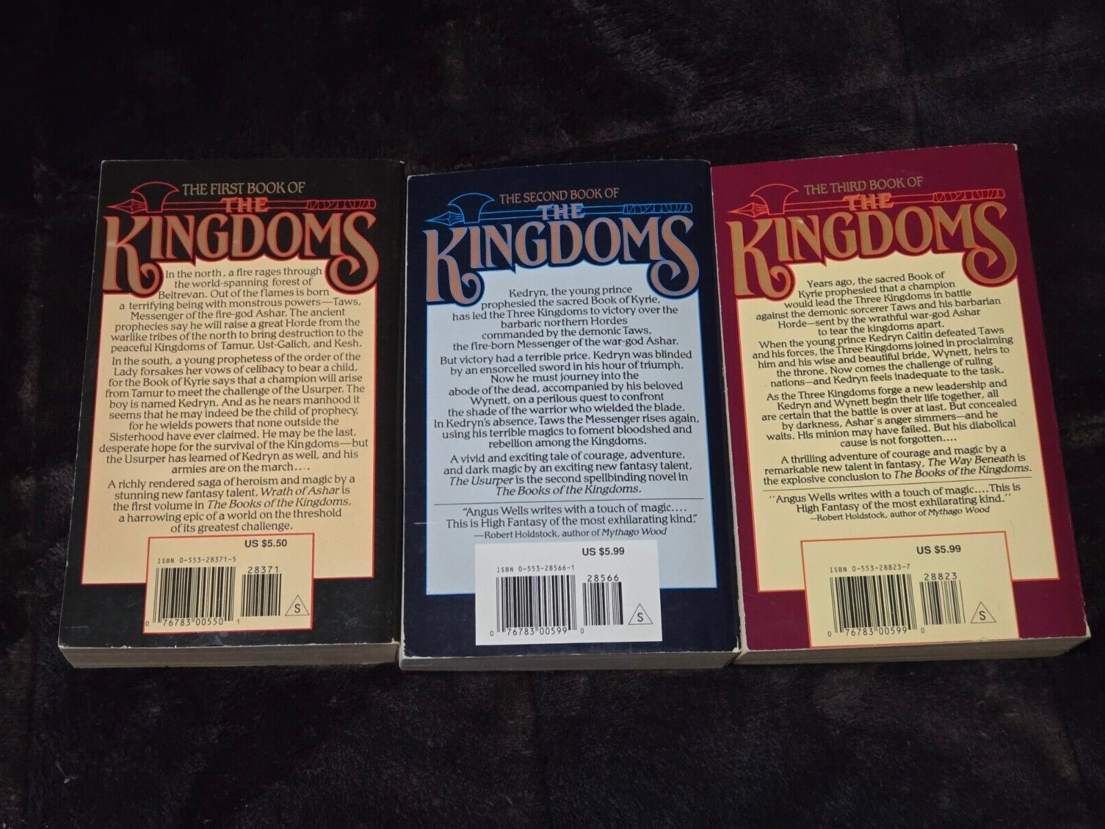 The Kingdoms Trilogy -Wrath of Ashar/The Usurper/The Way Beneath-BY Angus Wells
