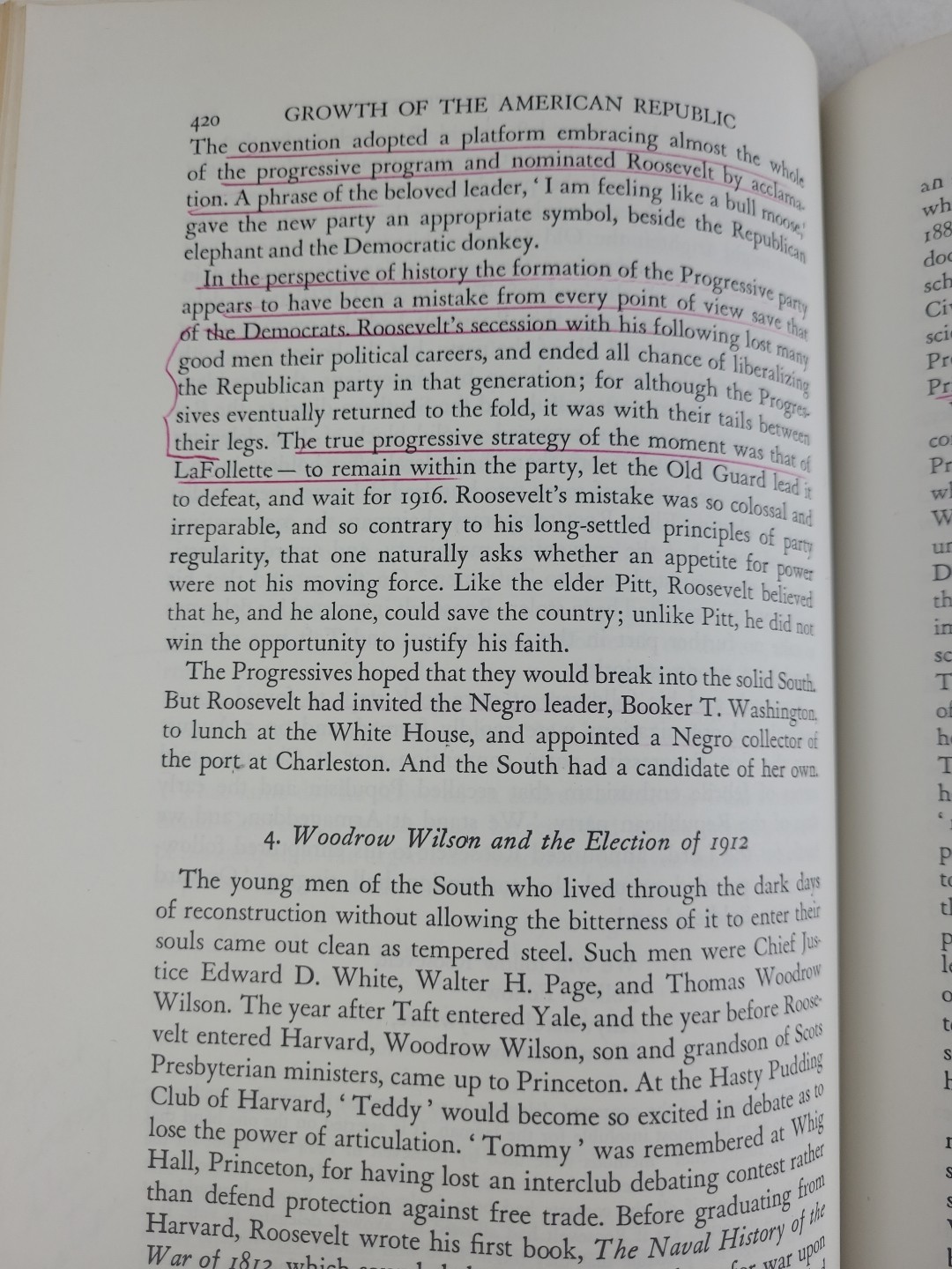 The Growth of the American Republic 4th Edition Vol 2 1958, Morison & Commager