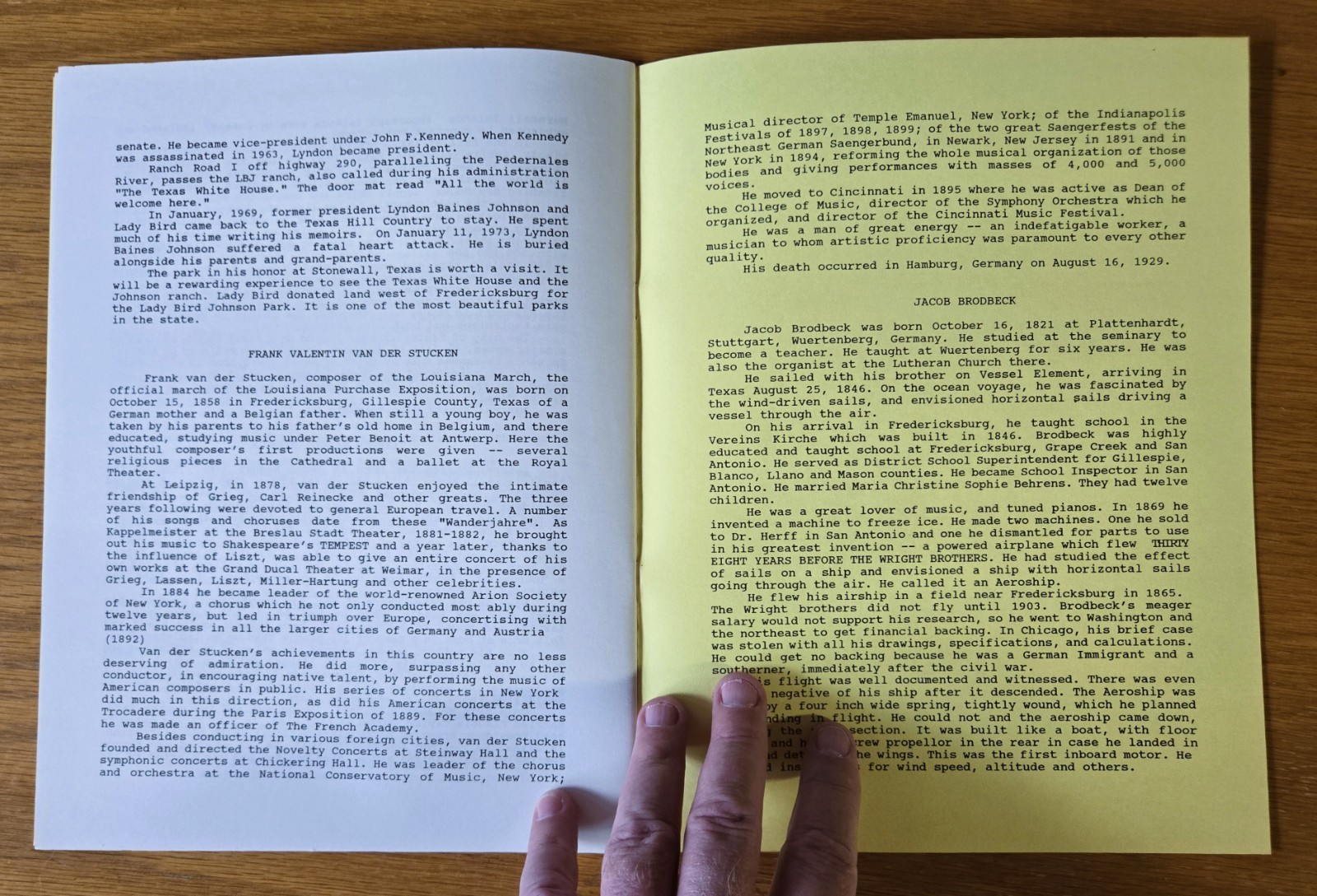 Fritztown by Ed Gibson – Fredericksburg, Texas – Local History Booklet – RARE