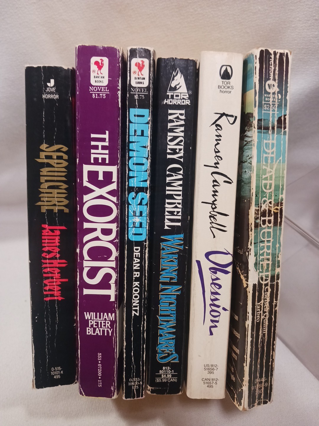 Vintage Horror Paperback Book Lot Paperbacks From Hell Books Occult Movie Tie-in