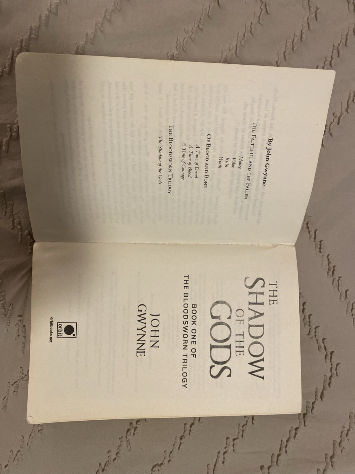 The Shadow of the Gods (The Bloodsworn Trilogy, 1) – paperback Gwynne, John