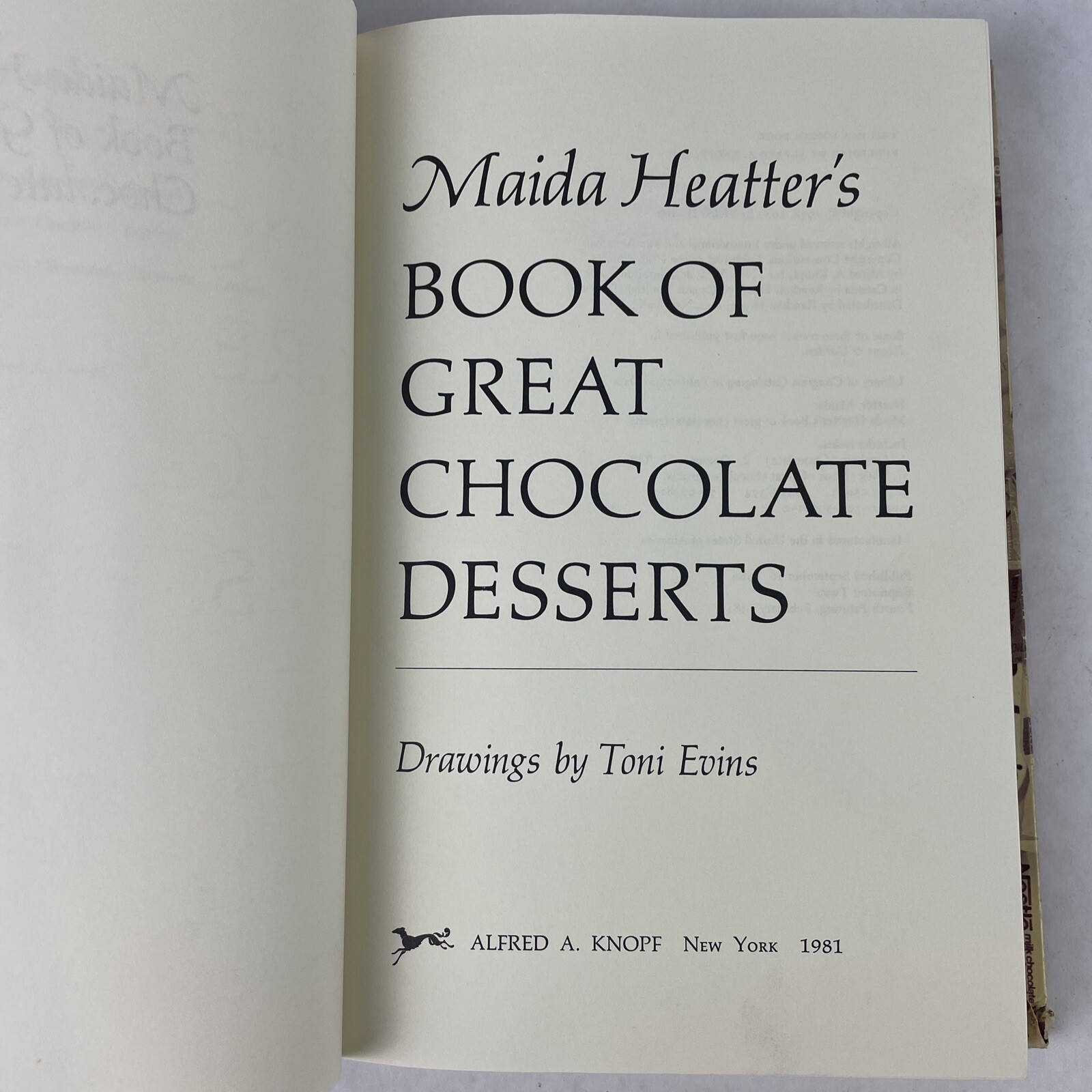Maida Heatter’s Book Of Great Chocolate Desserts Hardcover 428 Pages