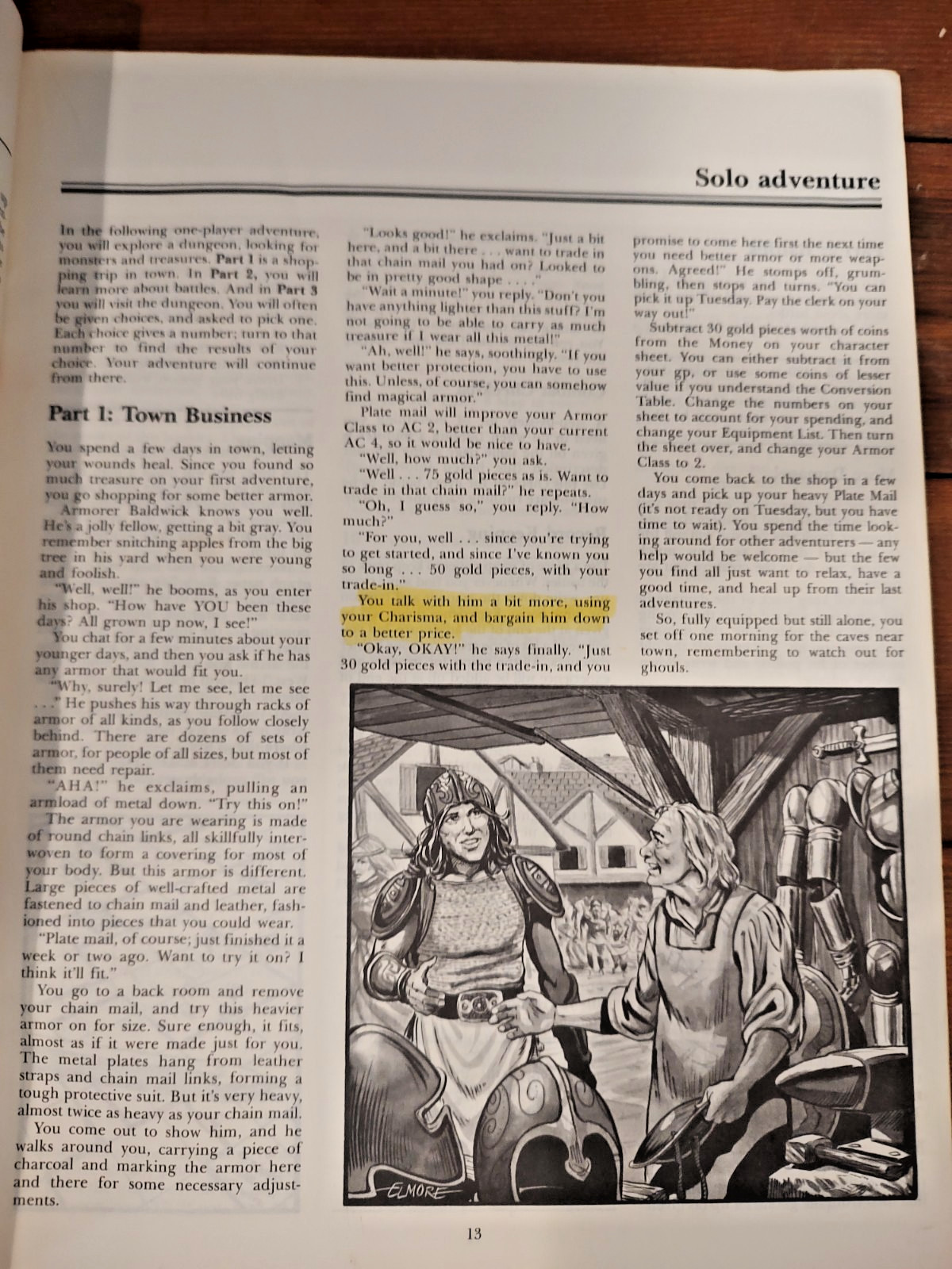 1983 Dungeons & Dragons Players Manual TSR First Printing Red Paperback