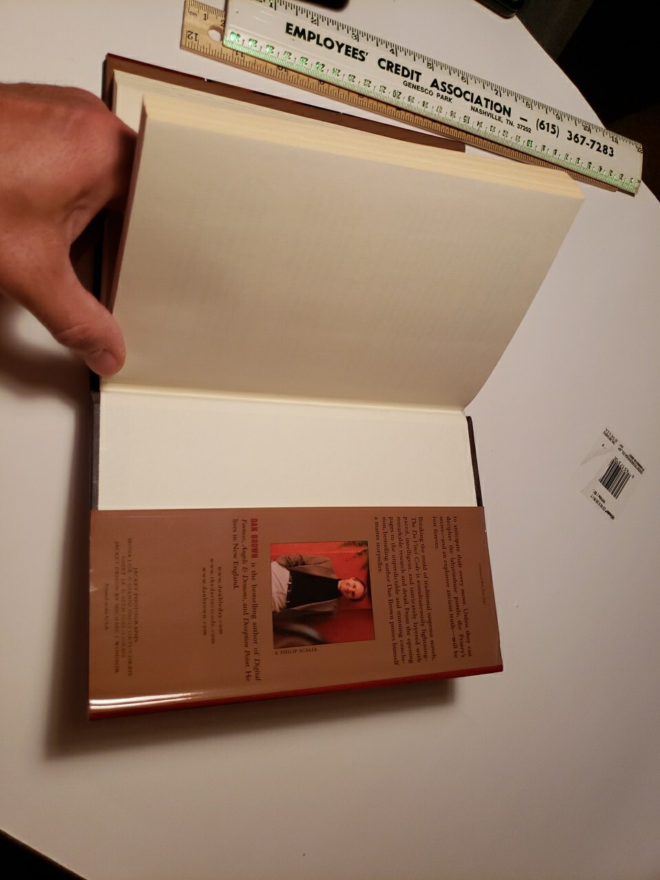 The Da Vinci Code 1st EDITION book w/ Skitoma & Lyon Print Error-Dan Brown 2003