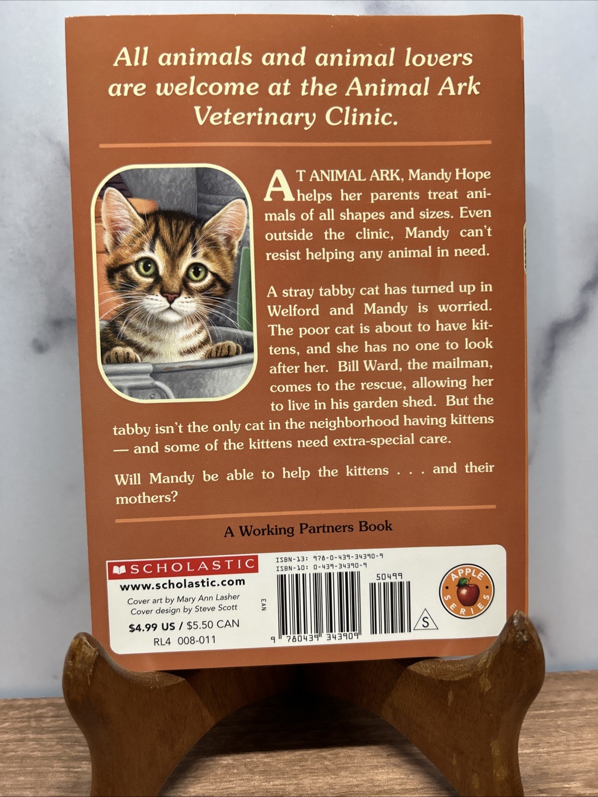Animal Ark Tabby in the Tub by Ben M. Baglio Scholastic Paperback NEW